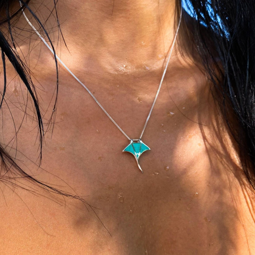 Manta Azzurra Halskette (925)