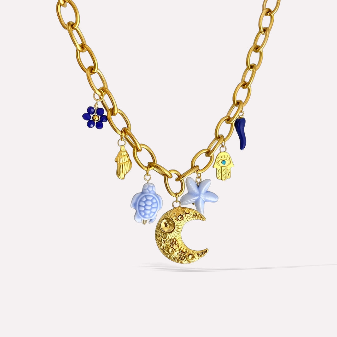 Luna Blu Halskette