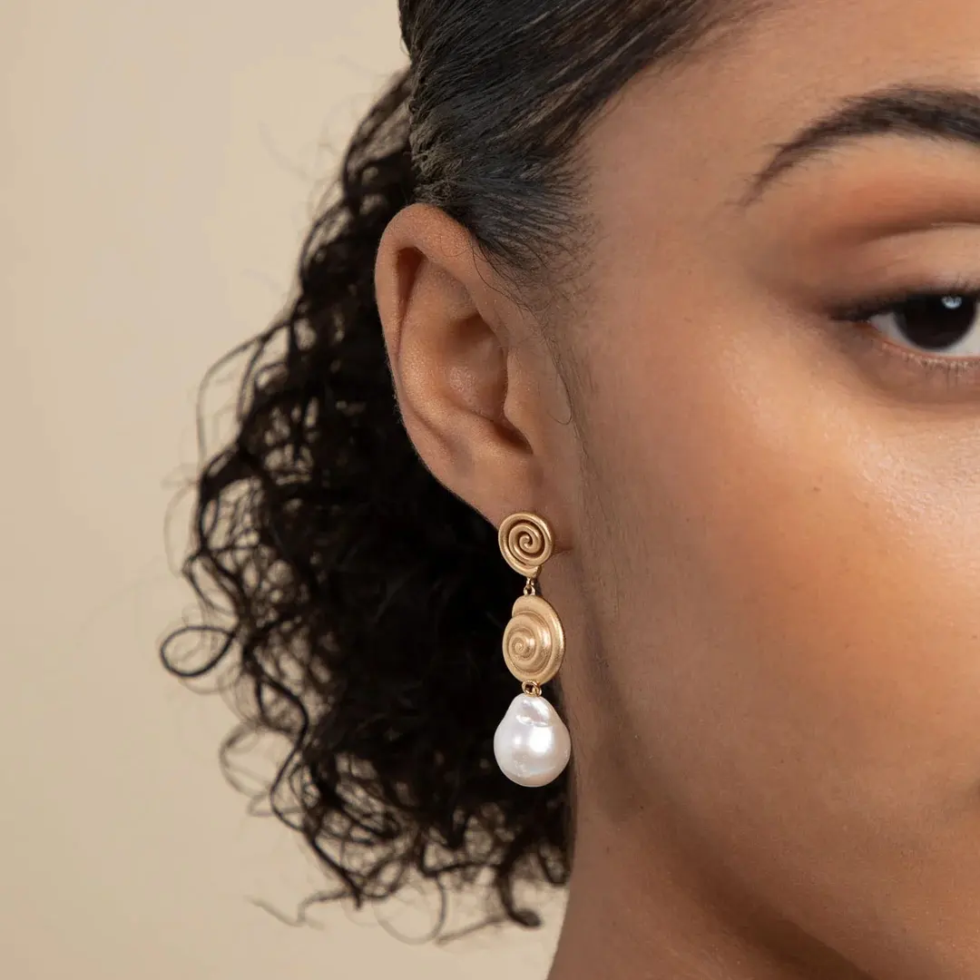 Concha Ohrringe 18 Karat Gold