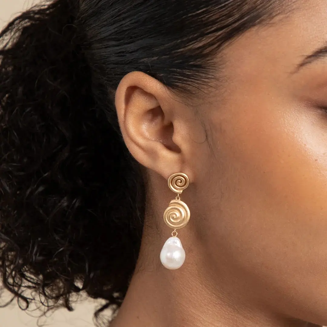 Concha Ohrringe 18 Karat Gold