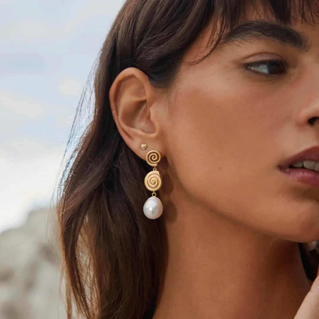 Concha Ohrringe 18 Karat Gold