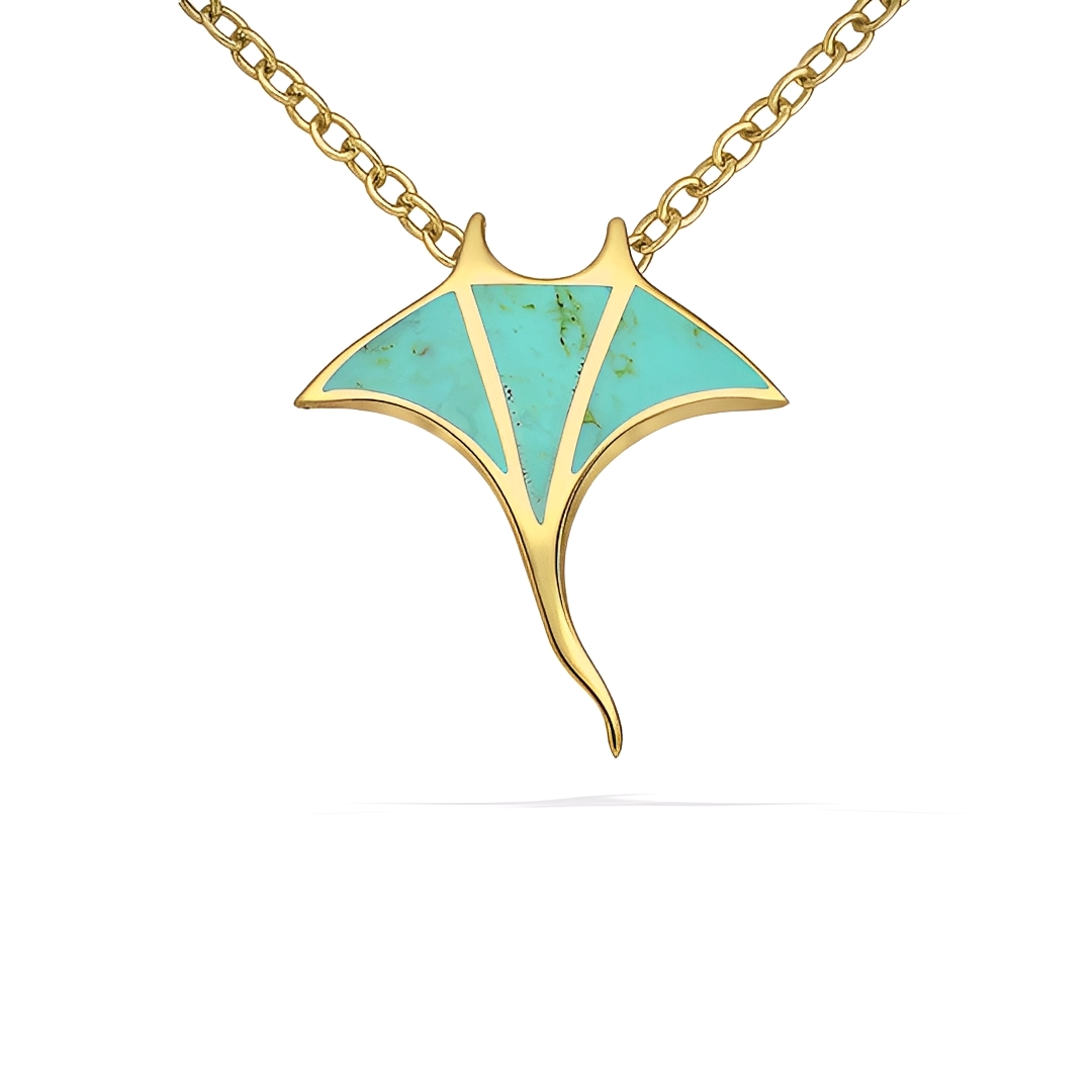 Manta Azzurra Halskette
