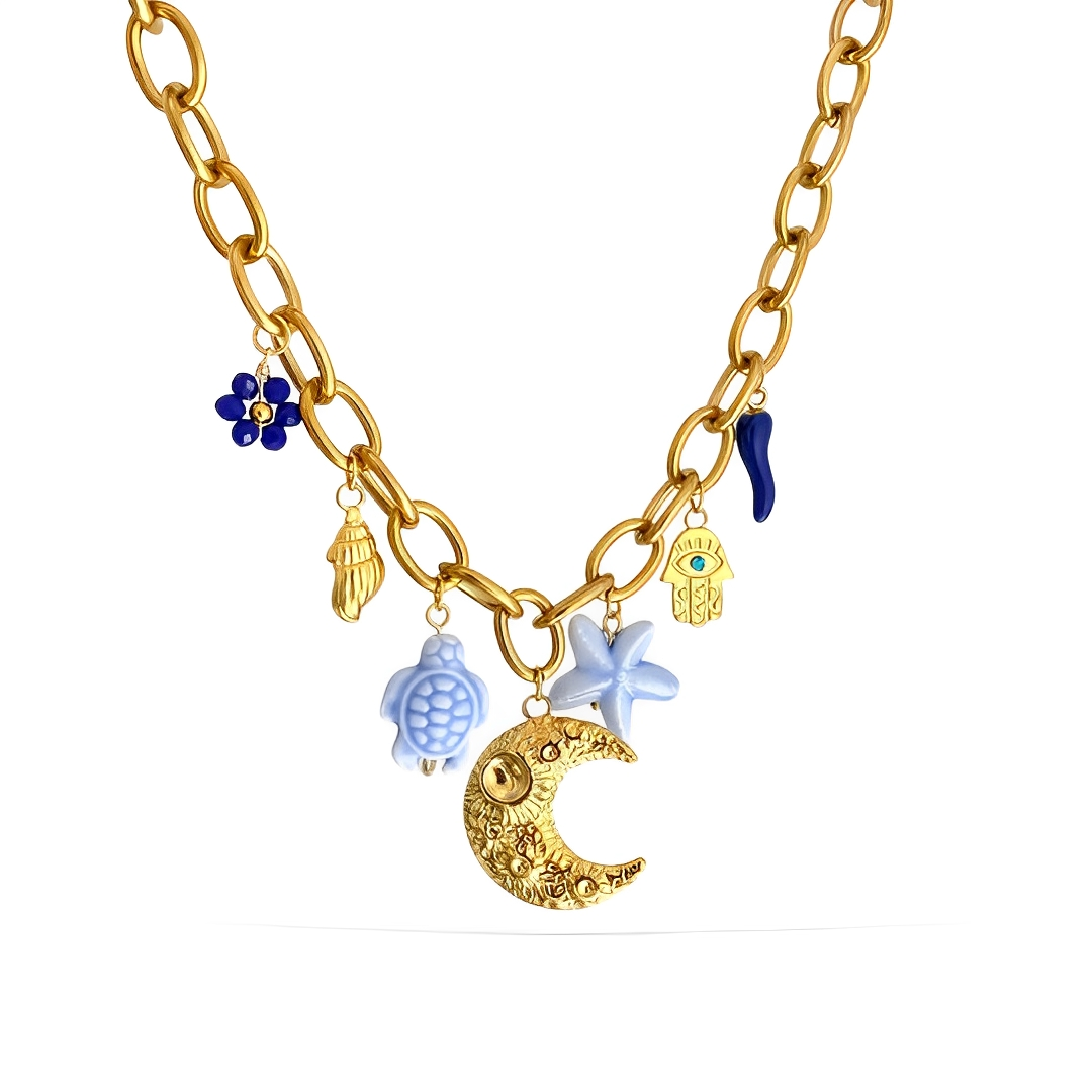 Luna Blu Halskette