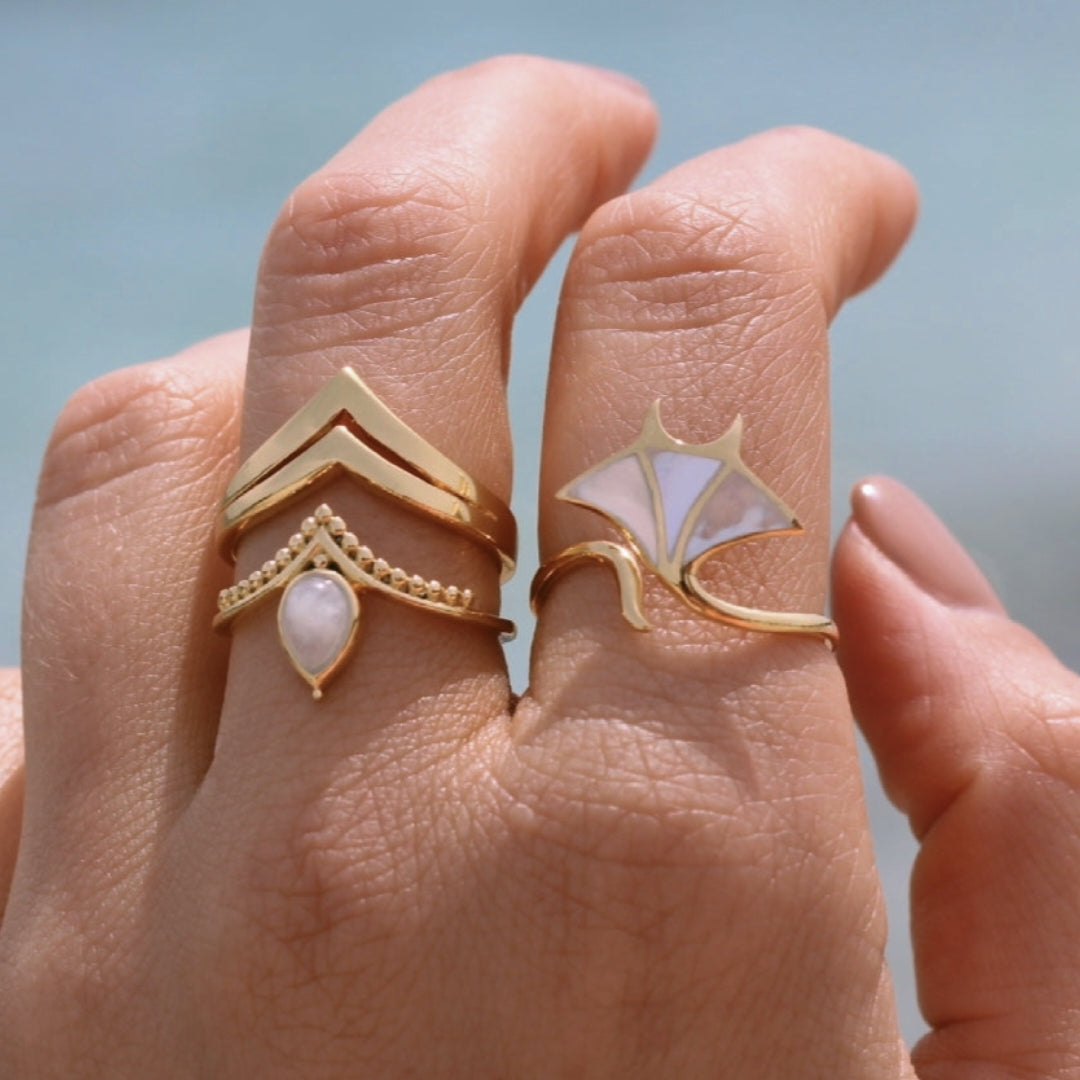 Manta Bianca Ring (925)