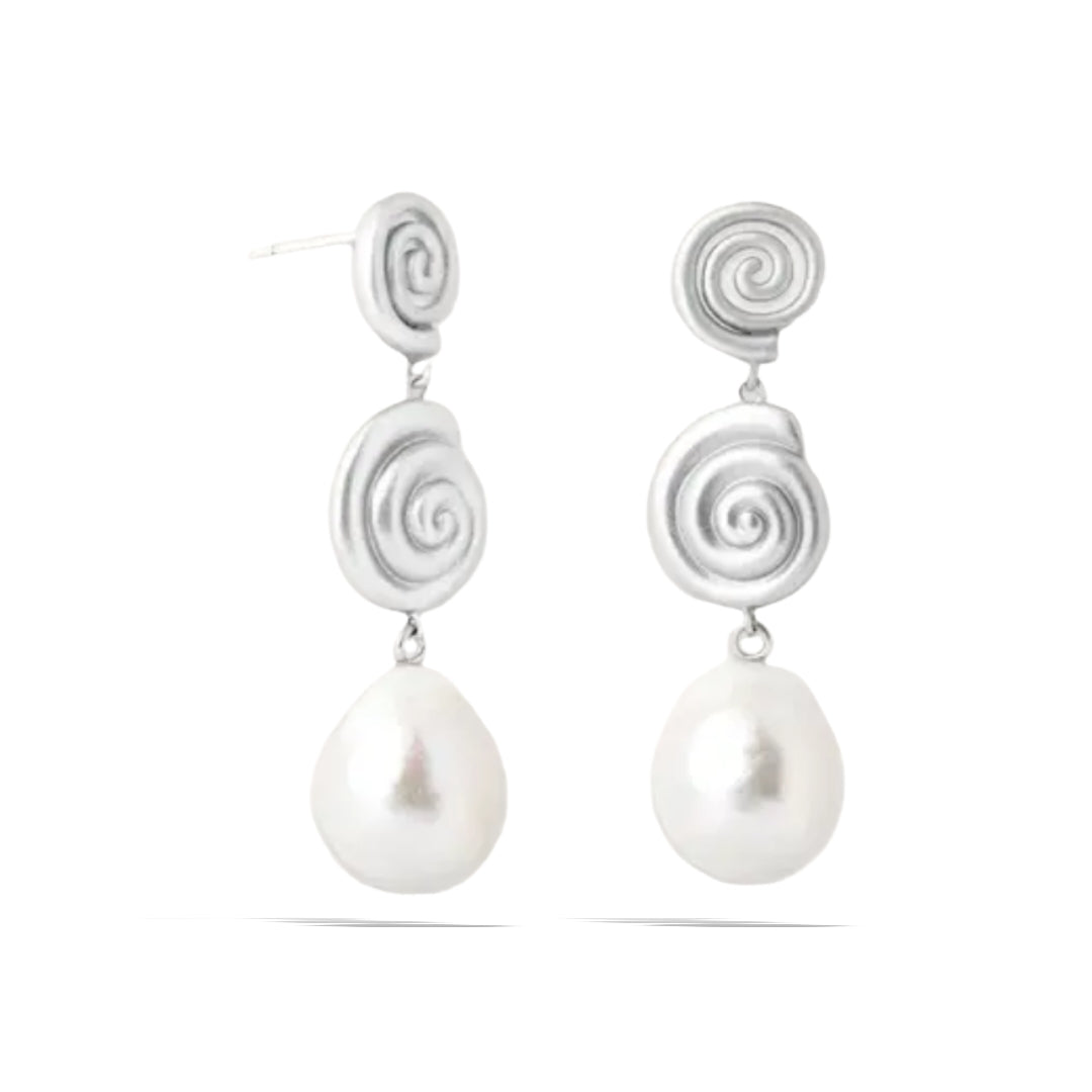 Concha Ohrringe 925 Silber 