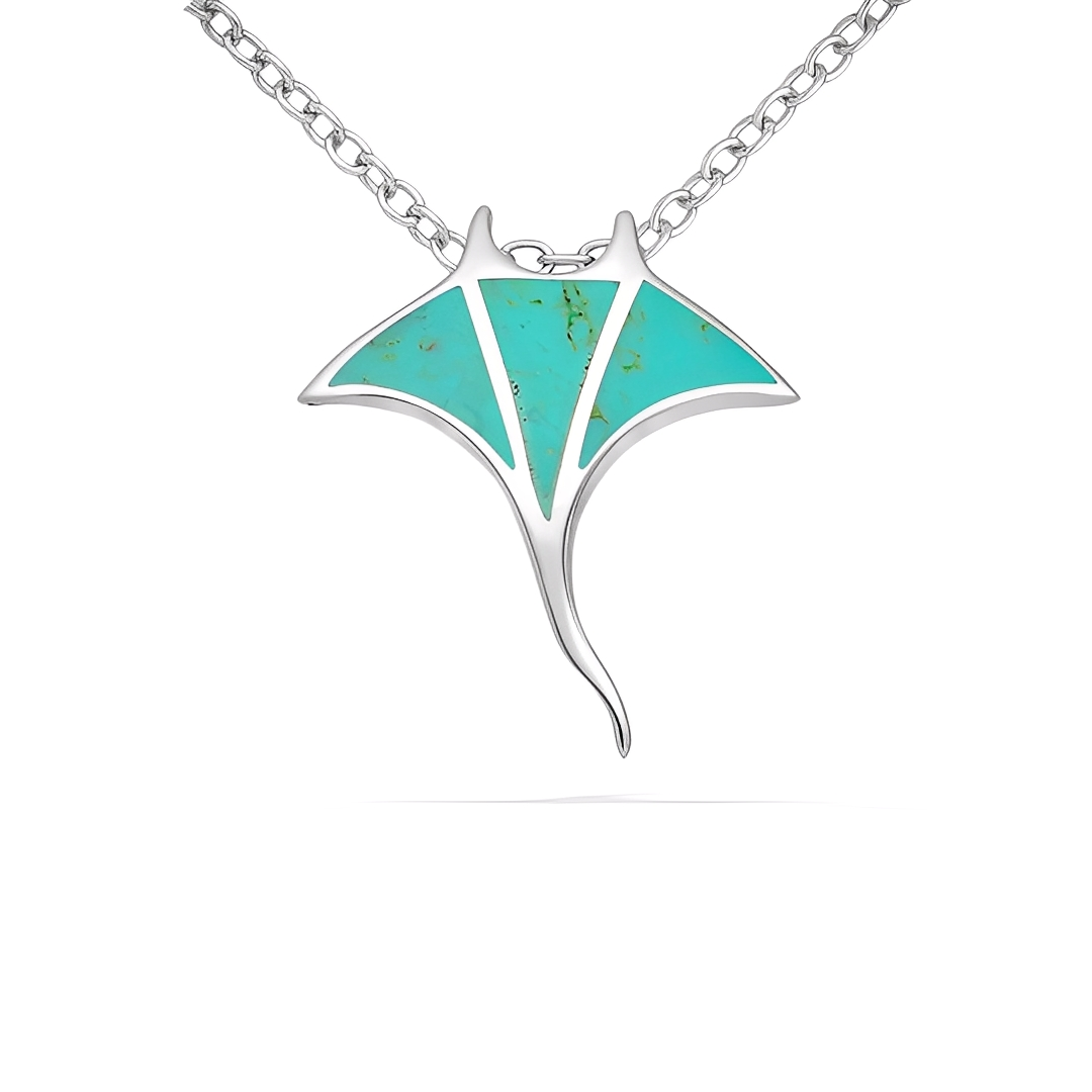 Manta Azzurra Halskette
